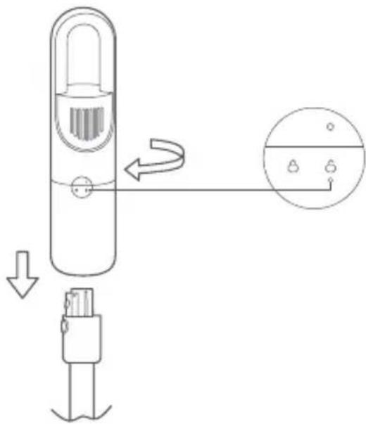 Xiaomi Mi Vacuum Cleaner Light - Wyjmawanie i montowanie pojemnika na kurz - 1