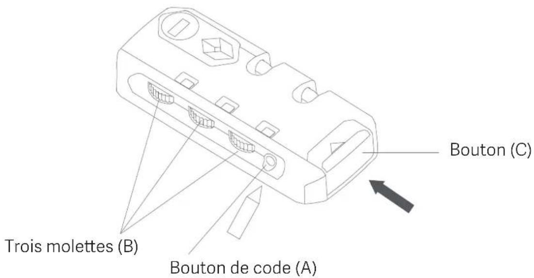 Xiaomi Luggage Classic 20 - Instructions concernant le cadenas de codage TSA - 1