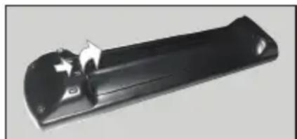 PANASONIC TX24JSW354 - Insertion des piles dans la télécommande - 1