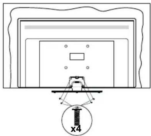 PANASONIC TX24JSW354 - Assembling the pedestal - 3