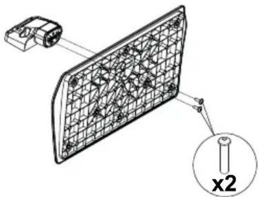PANASONIC TX24JSW354 - Assembling the pedestal - 1
