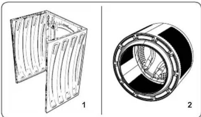 SHARP ESNDH9144WDDE - Bac du détergent liquide (*) - 1