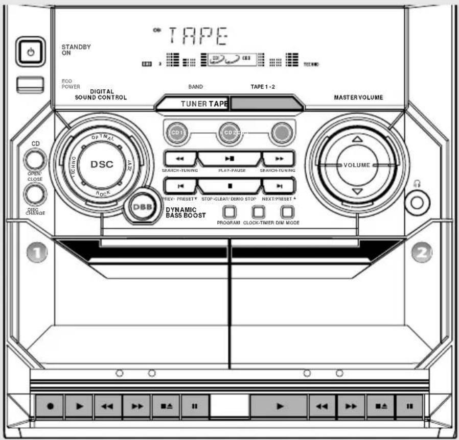 PHILIPS FWC155 - Effacer une station radio préréglée - 1