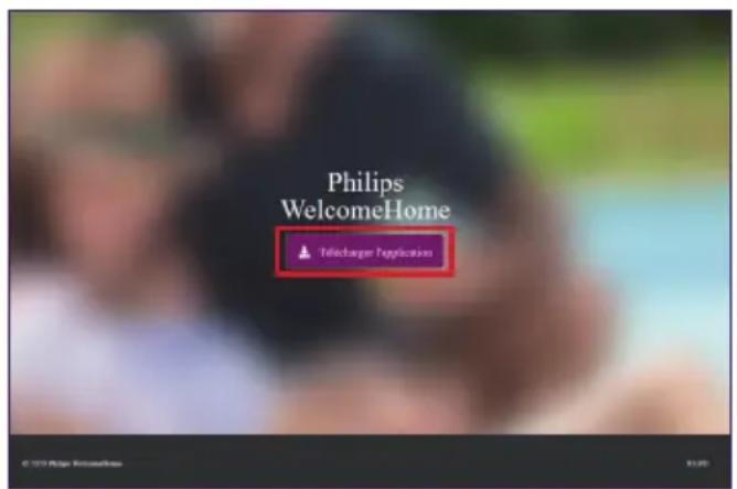 PHILIPS WelcomeEye Link - B - Installation de l'application Philips WelcomeHomeTV - 1