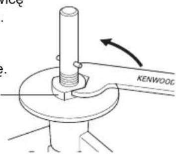 KENWOOD kMix KMX59 - końćowska do zagniatania ciasta - wysokość tej konćowej jest ustawiona fabrycznia i nie powinna wymagać regulacje. problem - 4
