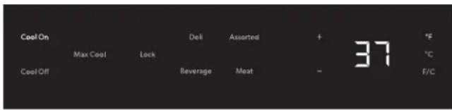 Cool On Max Cool Lock Deli Assorted + 37 °F Cool Off Beverage Meat - F/C °C F/C