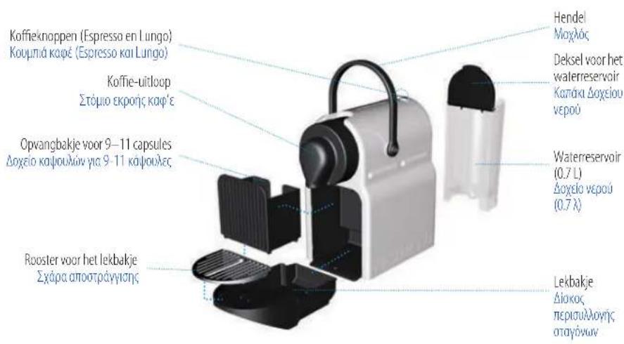 KRUPS Nespresso Inissia XN1014 - TECHNISCHE GEGEVENS/OVER - 1