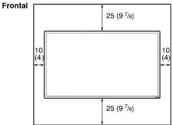 SONY FWDS42E1 - Montaje del monitor en posicion horizontal - 1