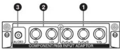 SONY FWDS42E1 - Adattatore di INGRESSO COMPONENTE/ RGB BKM-FW11 - 1