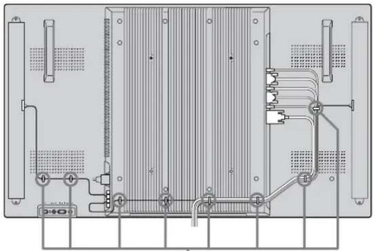 SONY FWDS42E1 - Using the cable holders - 1