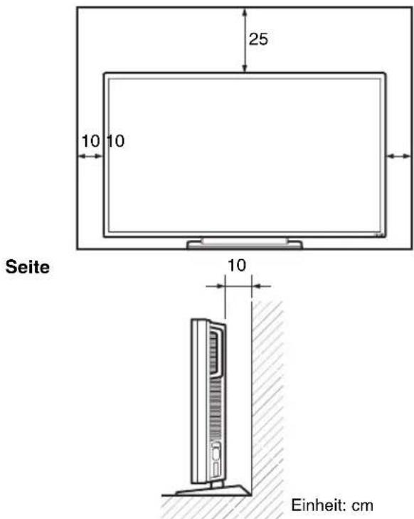 SONY FWDS42E1 - Aufstellung mithilfe des Tischständers Vorderseite - 1