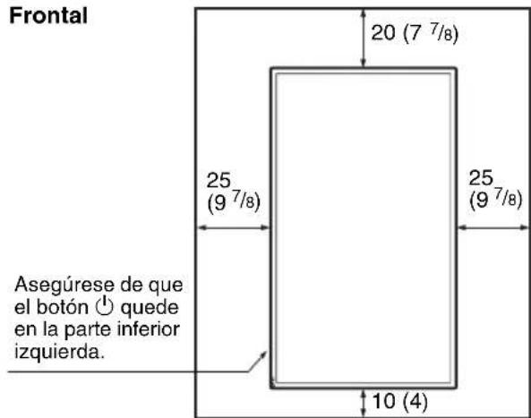 SONY FWDS42E1 - Montaje del monitor en posicion vertical - 1