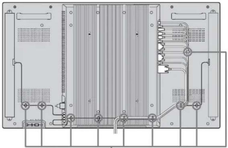 SONY FWDS47H1 - Anbringen der Kabelhalter - 1