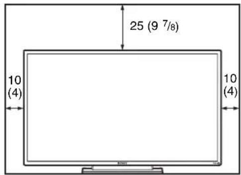 SONY FWDS47H1 - Laissez un espace suffisant autour de l'écran - 1