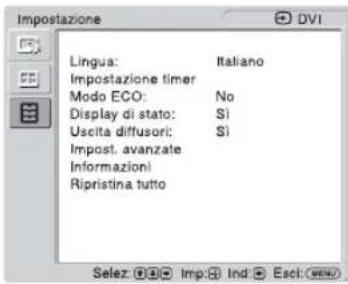 SONY FWDS47H1 - Impostazioni della schermata Impostazione - 1