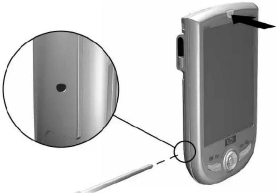 HP iPAQ h1945 - Exécution d'une réinitialisation complète - 2