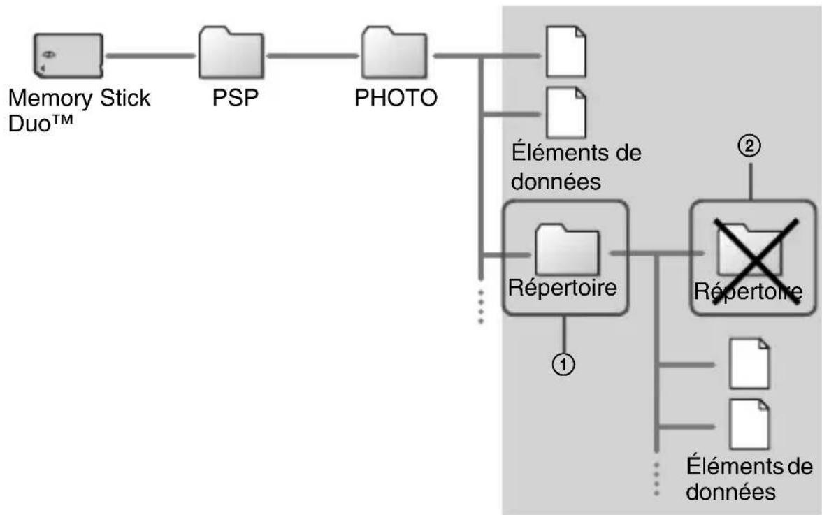 SONY PSP1001 - Emplacement d'enregistrement des données d'image - 1