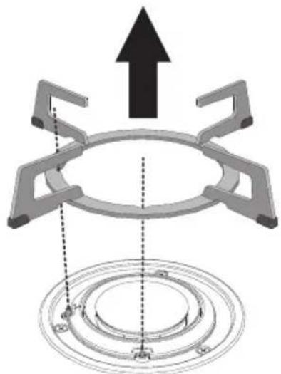 SMEG KPDSN75I - Position correcte des grilles - 1