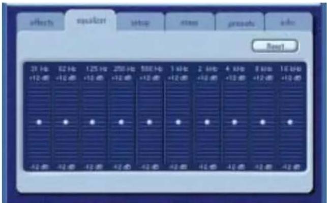 PHILIPS PSC604 - Onglet Egaliseur - 1