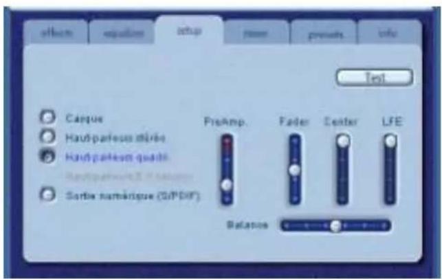 PHILIPS PSC604 - Onglet Configuration - 1