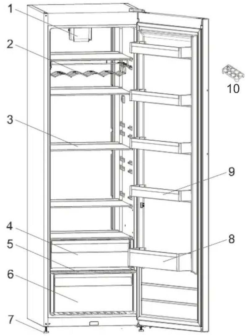 SMEG FS18EV3HX - COMPONENTI DELL' ELETTRODOMESTICO E SCOMPARTI - 1