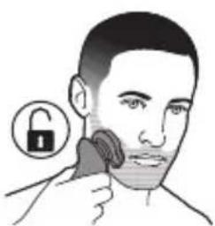 PHILIPS Series 6000 S6630 - Deactivating the travel lock - 1