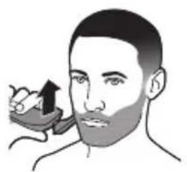 PHILIPS Series 6000 S6630 - Utilisation de l'accessoire barbe avec sabot (certains modèles uniquement) - 4