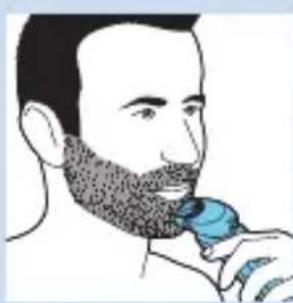 PHILIPS Series 9000 S9152 - Using the beard styler attachment with comb - 2