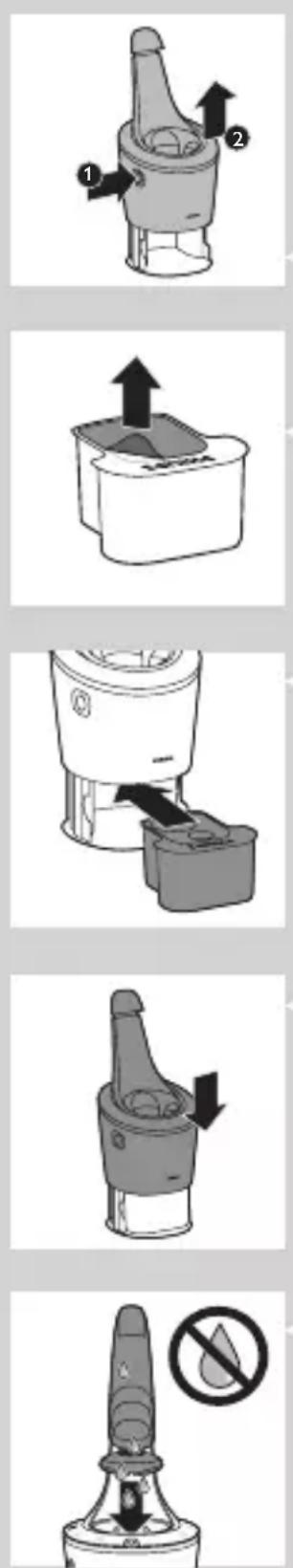 PHILIPS Series 7000 S7910 - Rengöra rakapparaten i SmartClean-systemet (endast vissa modeller) - 2