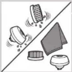 PHILIPS Series 7000 S7910 - Limpieza del accesorio de cepillo de limpieza - 3