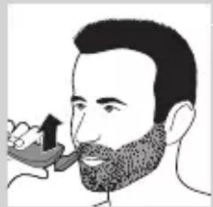 PHILIPS Series 7000 S7910 - Using the beard styler attachment without comb - 1