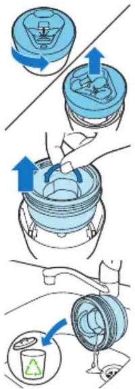 PHILIPS Series 5000 S5586 - Remplacement de la cartouche du Quick Clean Pod (certains modèles uniquement) - 2