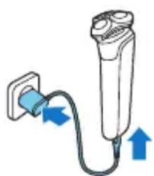 PHILIPS Series 5000 S5586 - Charging with the supply unit - 1