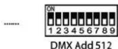 Stairville VF1200 DMX - Réglage de l'adresse DMX - 7