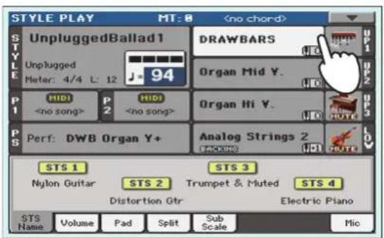KORG Pa3XLe - Modifier une registration de tiretres harmoniques - 1