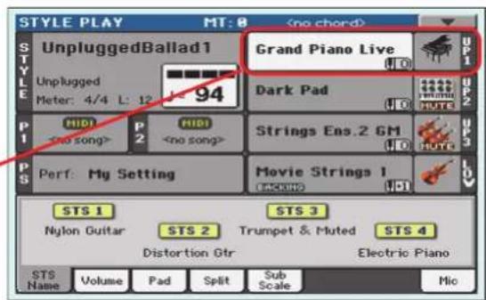 KORG Pa3XLe - Sélectionnez un son dans la fenêtre "Sound Select" puis appuyez sur le bouton EXIT pour fermer la fenêtre. - 3
