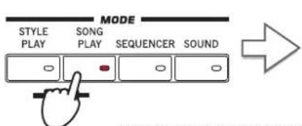 KORG Pa3XLe - Appuyez sur le bouton SONG PLAY pour passer en mode Song Play. - 1