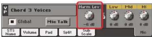 KORG Pa3XLe - Régler la balance entre la voix, les effets et les pistes - 1