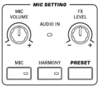 KORG Pa3XLe - Section Mic Setting - 1