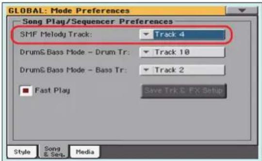 KORG Pa3XLe - Sélectionner une autre piste de métodie - 1
