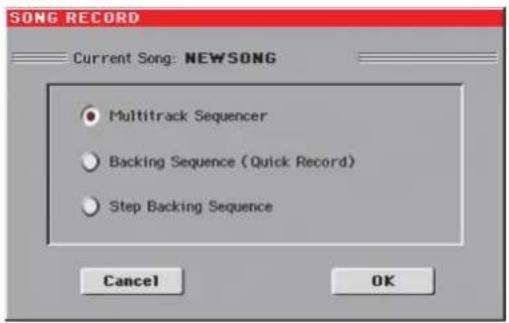 KORG Pa3XLe - Passer en mode Backing Sequence (Quick Record) - 4