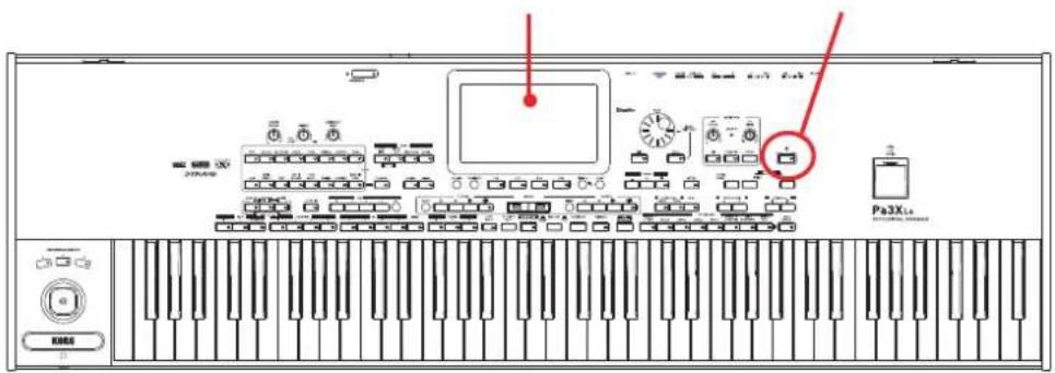 KORG Pa3XLe - Mise sous tension de l'instrument - 1