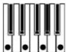 KORG RK100S - Choisissez le motif d'arpège avec les boutons OCTAVE +/- ou le levier SOUND. - 7