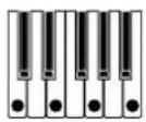 KORG RK100S - Utilice los botones OCTAVE +/- o la palanca SOUND para especificar el patrón de arpegio. - 1