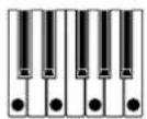 KORG RK100S - Choisissez le motif d'arpège avec les boutons OCTAVE +/- ou le levier SOUND. - 1