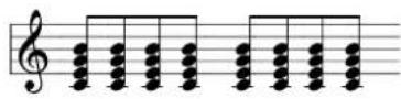 KORG RK100S - Utilice los botones OCTAVE +/- o la palanca SOUND para especificar el patrón de arpegio. - 12