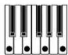 KORG RK100S - Utilice los botones OCTAVE +/- o la palanca SOUND para especificar el patrón de arpegio. - 5