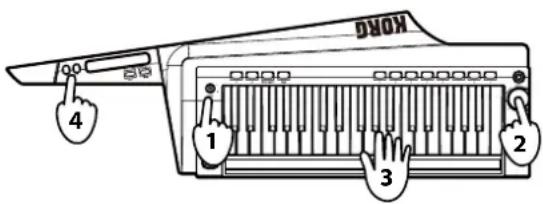 KORG RK100S - Uso de la palanca SOUND - 1