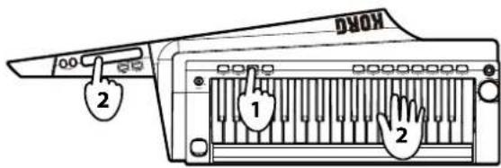 KORG RK100S - Contrôler la hauteur - 1