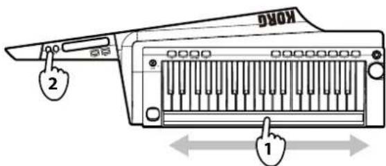 KORG RK100S - Tonleitern spielen - 1